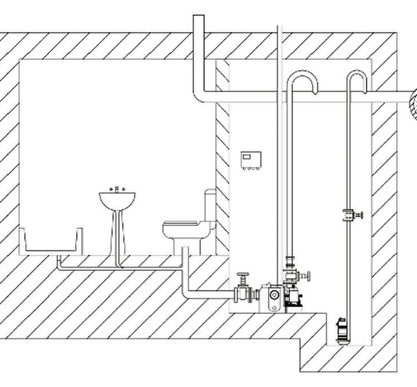 DMJ90 buried installation diagram from the 2026 catalog