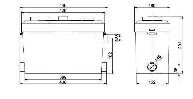 WL600E dimension drawing from the 2026 catalog